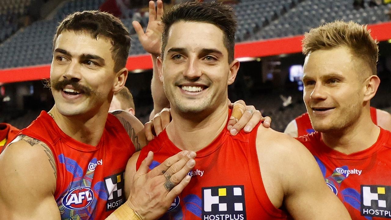 Brayden Fiorini (middle) could be one player to attract interest from rival clubs. Picture: Getty Images.