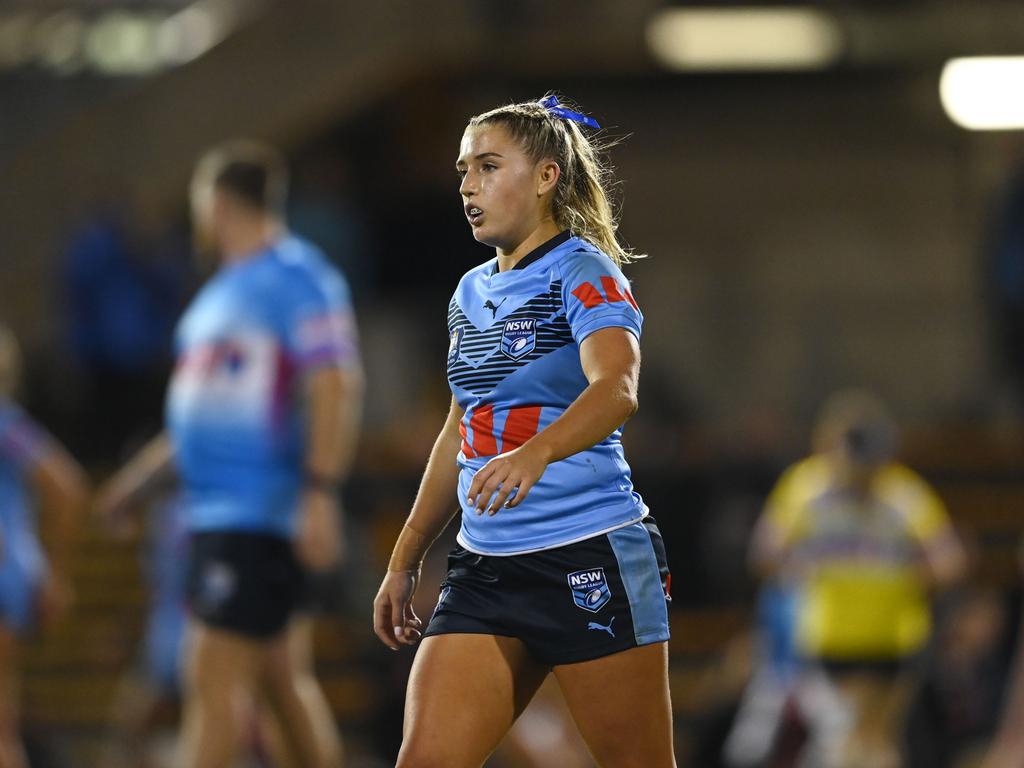 After winning a premiership with Illawarra in Tarsha Gale Cup, Evie McGrath went on the play for the NSW U19s and Wests Tigers in NRLW. Picture: NRL Photos/Gregg Porteous