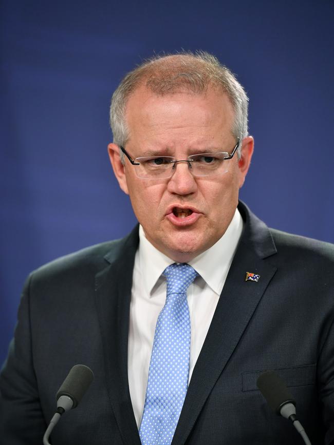 Prime Minister Scott Morrison will detail his policy to turbocharge the economy today. Picture: AAP/Joel Carrett