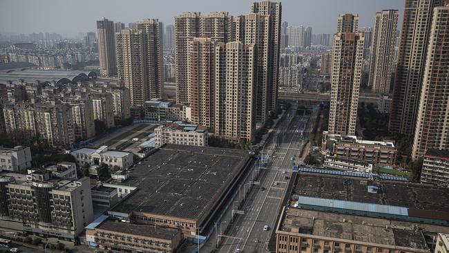 The Huanan seafood market in Wuhan, Hubei Province, China. Picture: Getty Images