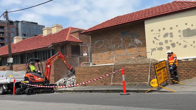 Construction at the Collingwood sobering up centre.