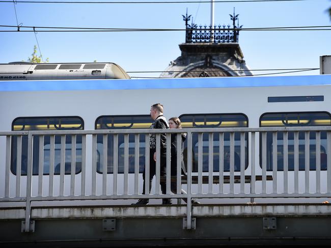 Stewart was arrested after he pushed a woman off a train station platform in July 2024. Picture: File