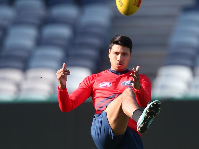 Cat Tim Kelly at training on Monday. Picture: Glenn Ferguson