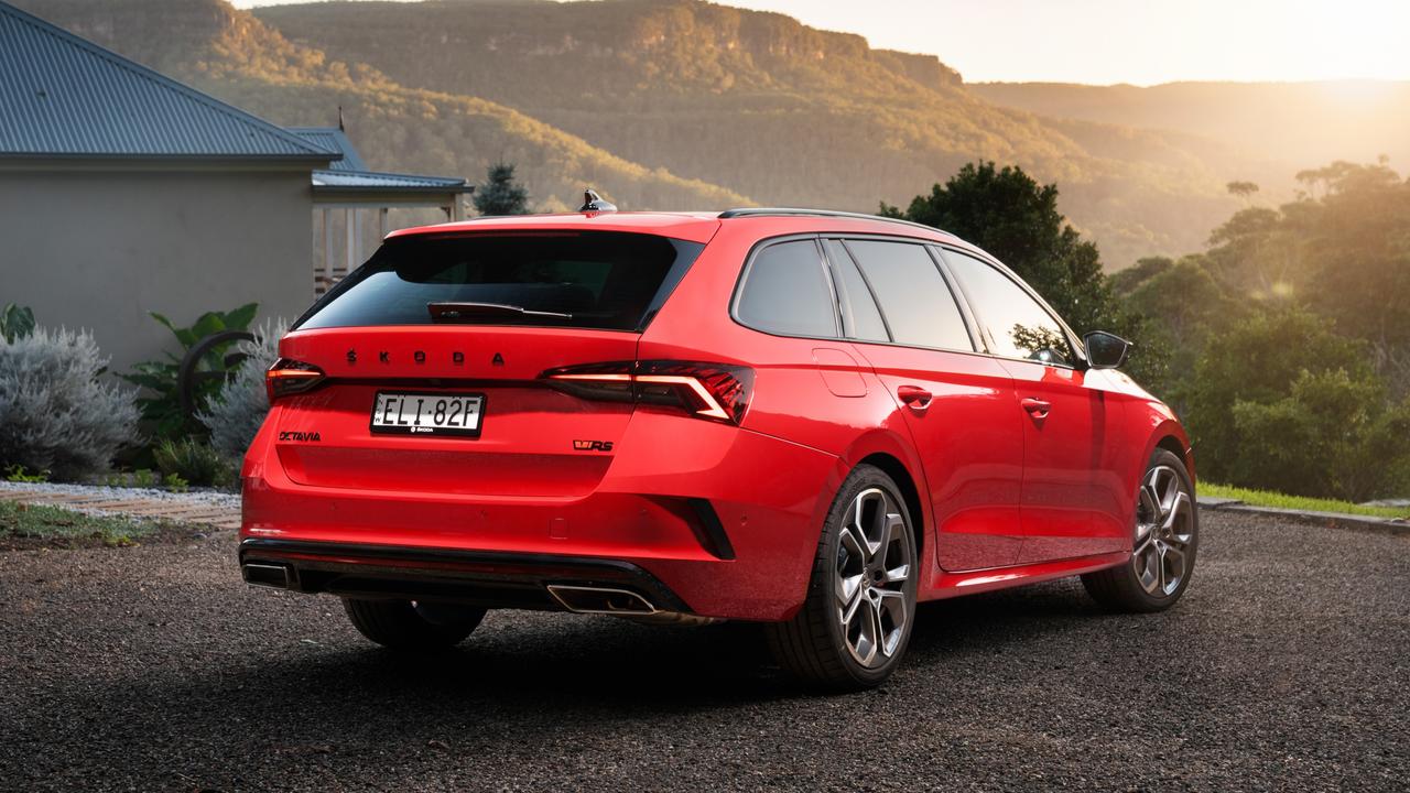 The Octavia comes in a more practical wagon body.