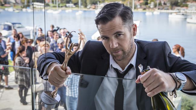 It’s a worry ...  Ruben Guthrie (Patrick Brammall) just can’t lay off the booze.