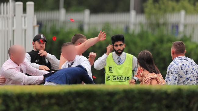 Security called for the police to attend. Picture: Mark Evans/Getty Images