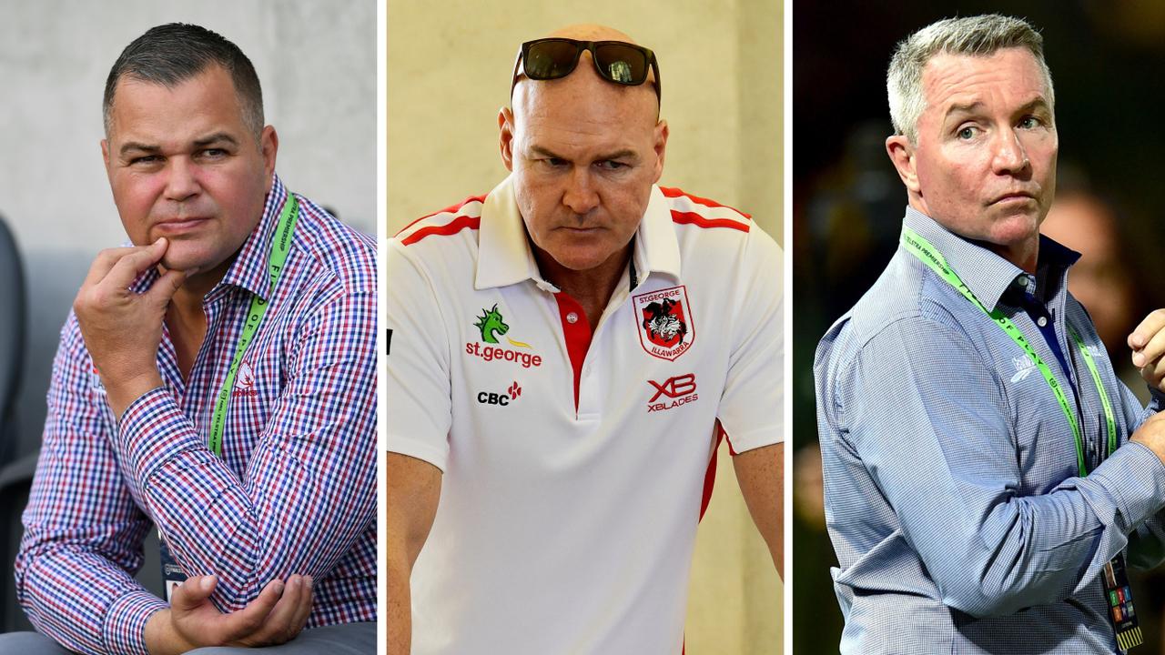 A number of coaches will be feeling the heat ahead of the 2020 NRL season.