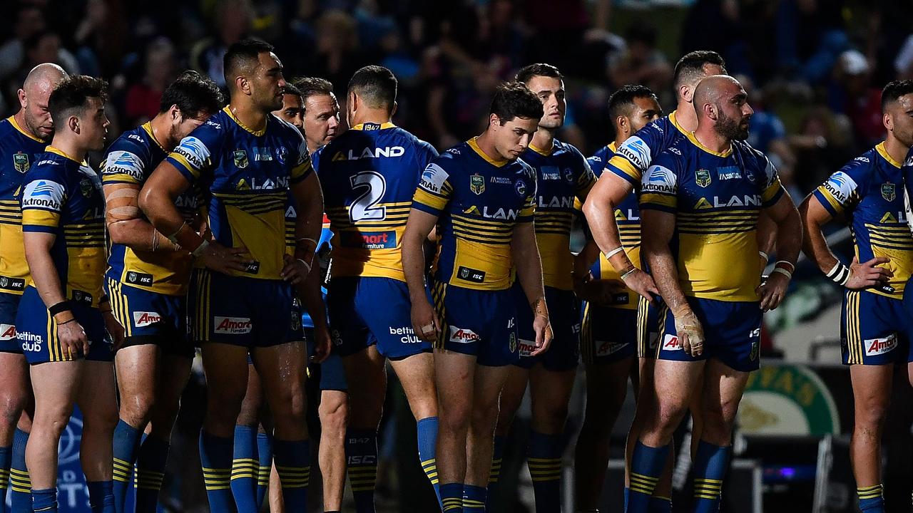 The Eels look set to claim their third wooden spoon in seven seasons. (Photo by Ian Hitchcock/Getty Images)