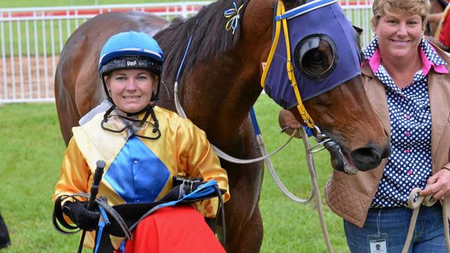 RULED OUT: Jockey Gemma Steele will not be riding at the Rockhampton Newmarket meeting tomorrow due to injury. Picture: Claudia Williams