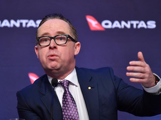 Qantas CEO Alan Joyce smashed the list of top earning CEOs in Australia with a $23.87 million pay packet. Picture: AAP