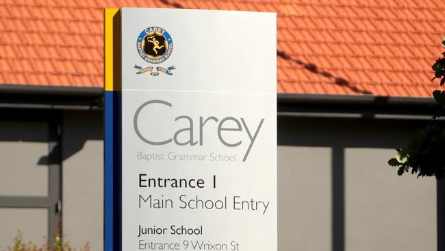 Carey Grammar school in Melbourne. Picture: Stuart McEvoy