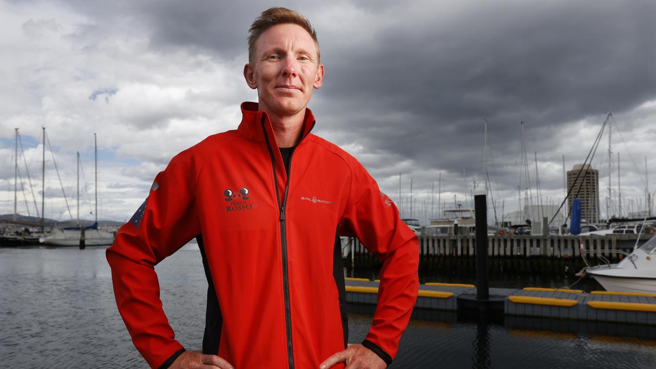 Sailor Luke Watkins now home in Hobart after being thrown overboard from yacht Porco Rosso during the 2024 Sydney to Hobart yacht race during rough weather. Picture: Nikki Davis-Jones