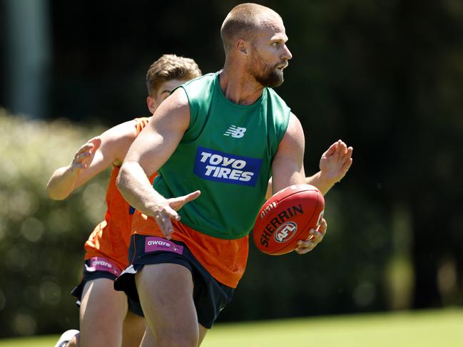 Stringer had an immediate impact, kicking the first goal of the match simulation. Picture: Phil Hillyard