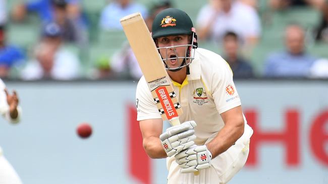 Mitch Marsh of Australia (right) bats on day four of the Boxing Day Test match between Australia and India at the MCG in Melbourne, Saturday, December 29, 2018. (AAP Image/Julian Smith) NO ARCHIVING, EDITORIAL USE ONLY, IMAGES TO BE USED FOR NEWS REPORTING PURPOSES ONLY, NO COMMERCIAL USE WHATSOEVER, NO USE IN BOOKS WITHOUT PRIOR WRITTEN CONSENT FROM AAP