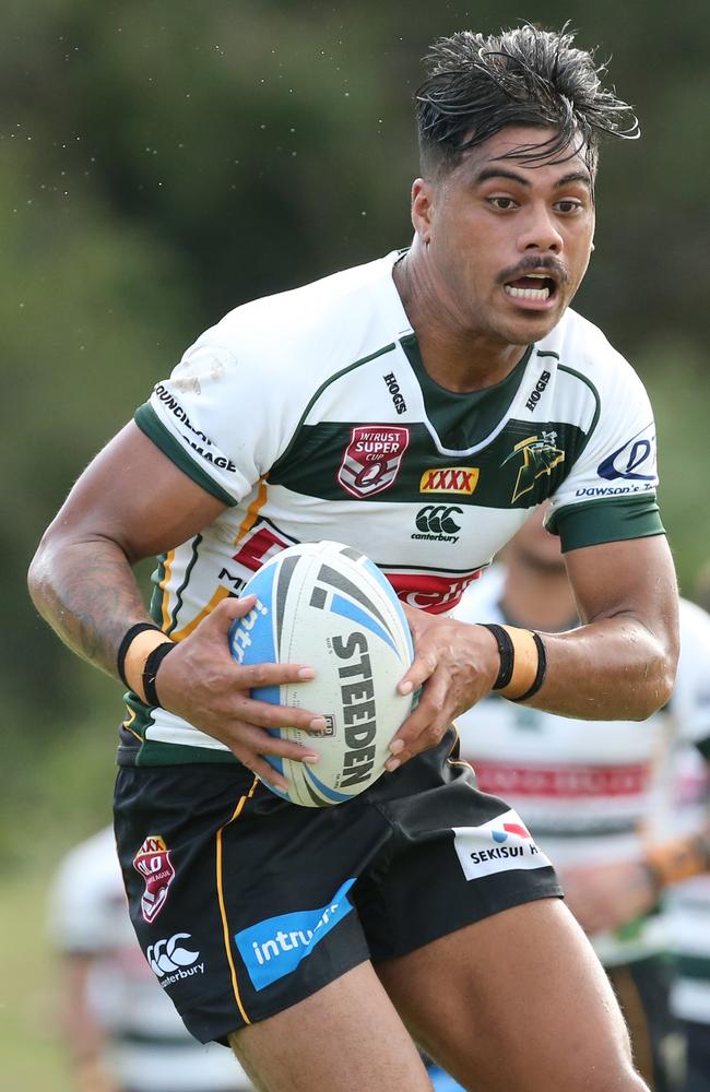 So 'Oialo early in 2017 playing the Ipswich Jets. Pic Jono Searle.