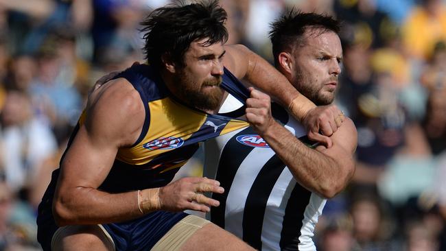 Nathan Brown was dropped, and then suffered an injury, after a poor performance against West Coast. Picture: Daniel Wilkins