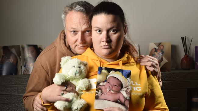 Baby Kayden died in August. Picture: Rob Leeson.