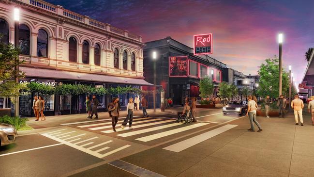 New pedestrian crossings are part of the Hindley St upgrade. Picture: Supplied