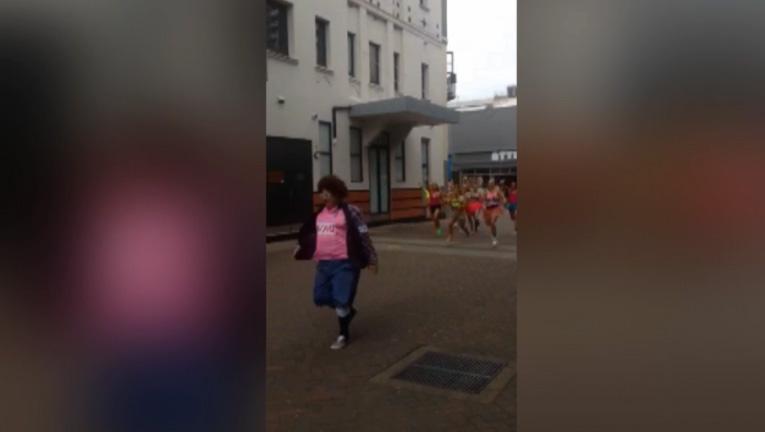 Footy Show's Darryl Brohman records RedFoo video clip in Manly