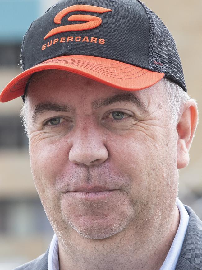 Minister for sport Nic Street in Hobart ahead of the Tasmania Supersprint at Symmons Plains Raceway. Picture: Chris Kidd