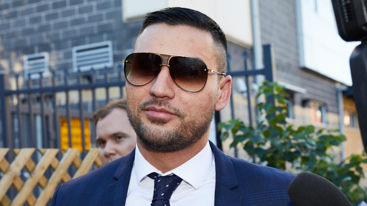 Salim Mehajer leaves the Burwood Local Court in April. Picture: AAP Image/Erik Anderson.