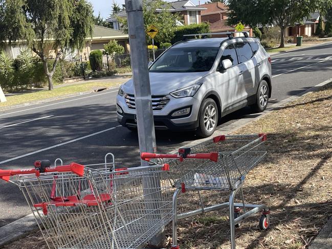 Trolleys are continuously being dumped on Barber Drive in Hoppers Crossing.