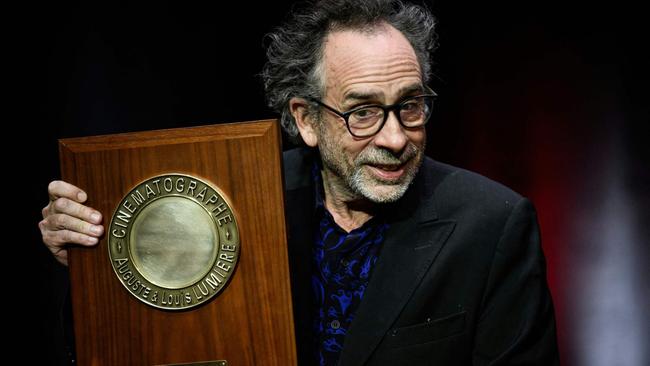 US director Tim Burton receives the Lumiere Award during the award ceremony of the 14th edition of the Lumiere Film Festival in Lyon, central-eastern France, on October 21, 2022. Picture: Jeff Pachoud/AFP