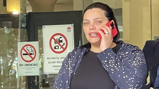 Yosra Rabieh outside Downing Centre District Court on Friday. Picture: Ashleigh Tullis