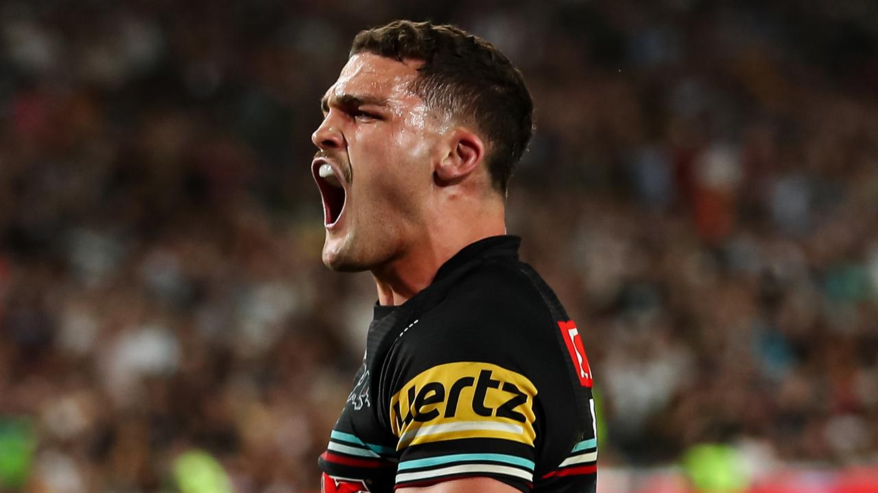 nathan cleary after scoring try nrl photos