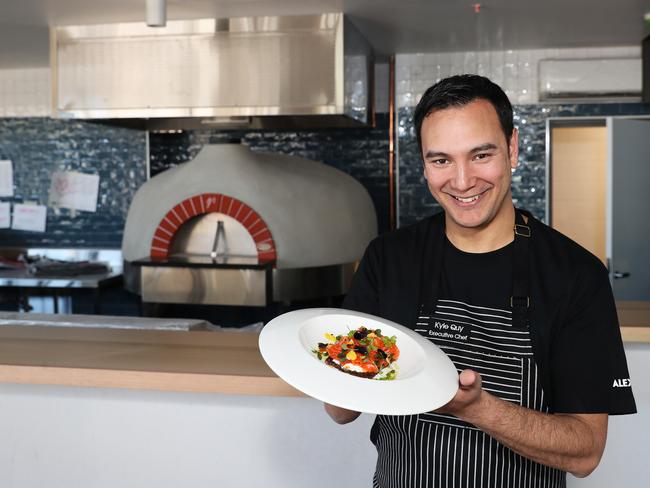 Kyle Quy chef at the soon-to-be-completed Alex & Co, a $2.5m restaurant opening at Parramatta. Picture: Brett Costello