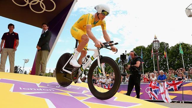 Michael Rogers in action for Australia at the London Olympics. (Photo by Alex Livesey/Getty Images)