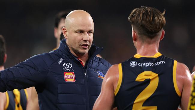 The Crows have improved their win record each year under Nicks. Picture: Getty