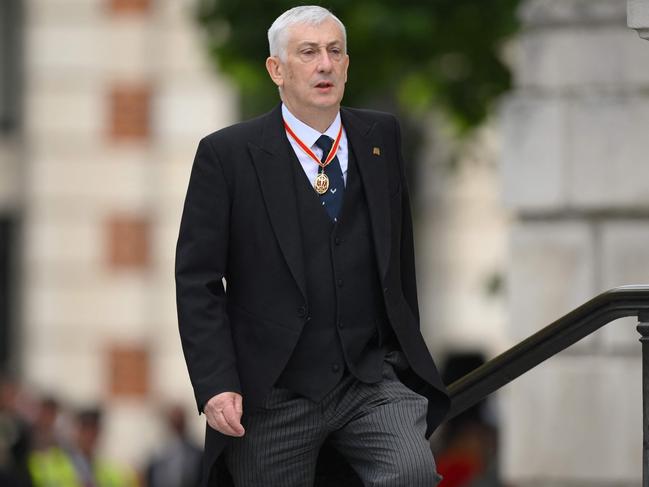 Speaker of the Commons, Lindsay Hoyle arrives at Saint Paul's Cathedral in London. Picture: AFP