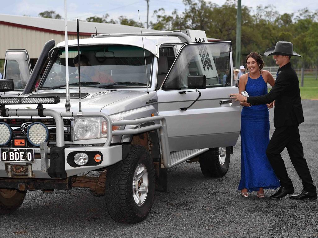 Burnett State High school formal car photos. Picture: Patrick Woods.