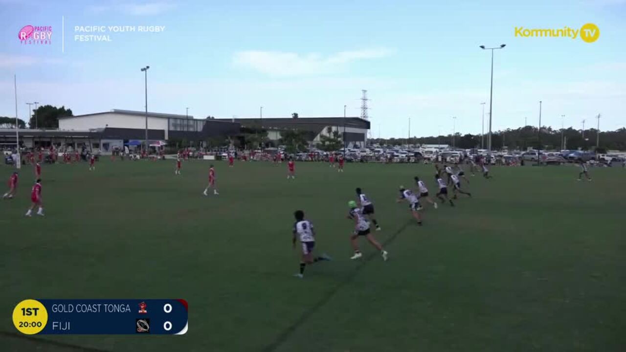 Replay: Gold Coast Tonga v Queensland Fiji (U16 boys) - 2024 Pacific Youth Rugby Festival Day 1