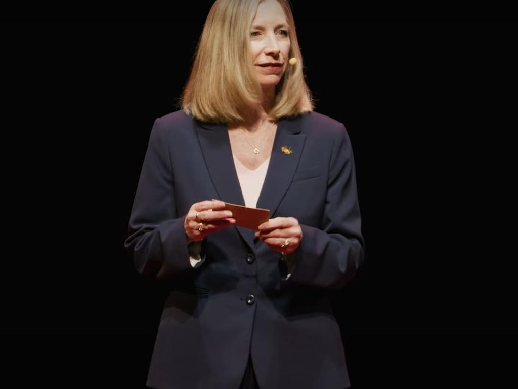 Former FBI agent Katherine Schweit said it was crucial that gun owners and non-gun owners found common ground. Picture: YouTube/TedX