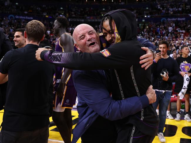 Paul Smith celebrates the Sydney Kings’ 2022 NBL championship. Picture: Matt King/Getty Images