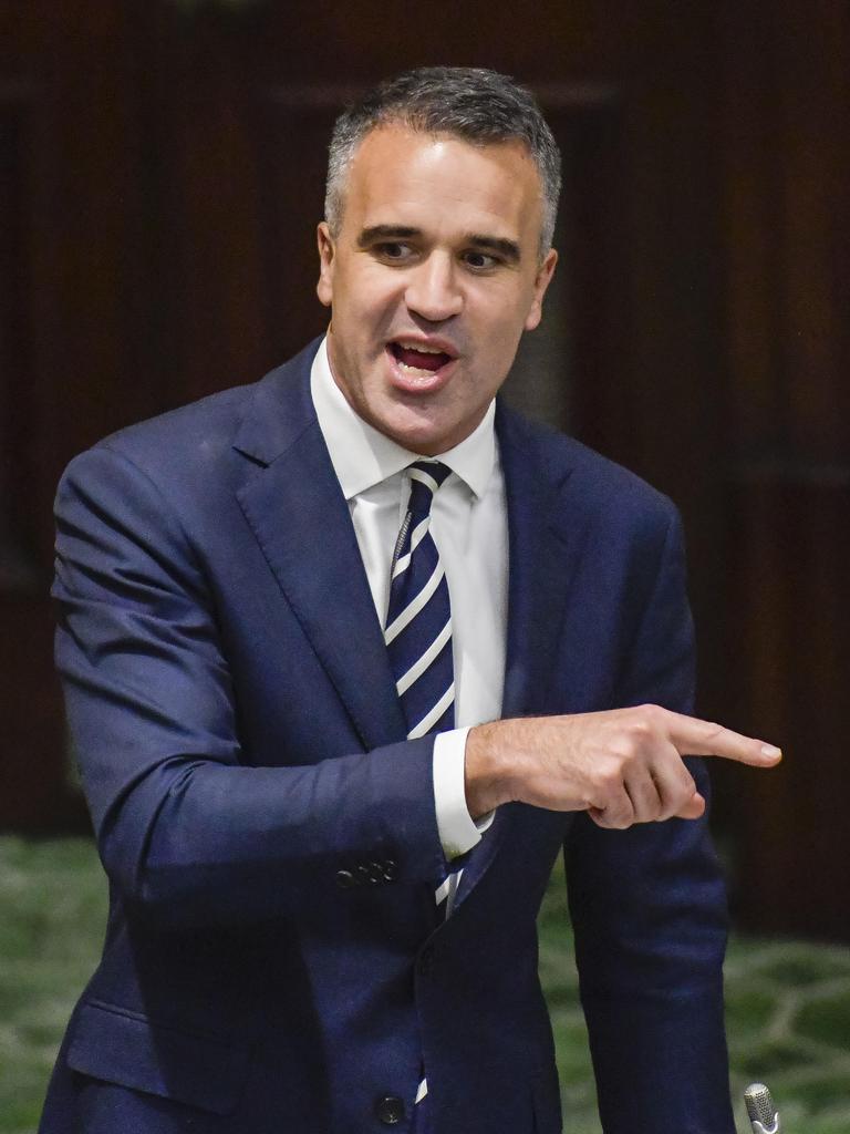 SA Premier Peter Malinauskas during Question Time. Picture: NewsWire / Roy VanDerVegt