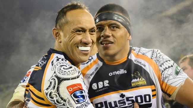 Christian Lealiifano (L) will head to Japan in 2020. Picture: AAP