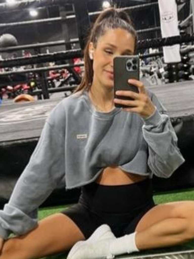 Her company Sweat began to suffer after people returned to gyms after lockdown. Picture: Instagram / Kayla Itsines