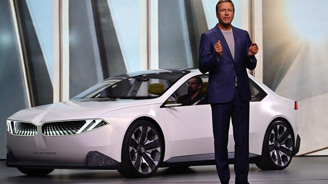 BMW chief executive Oliver Zipse presents the 'Neue Klasse' in Munich. Photo: Tobias SCHWARZ / AFP