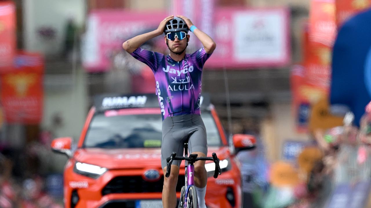 Aussie’s epic solo escape to claim maiden Grand Tour stage win