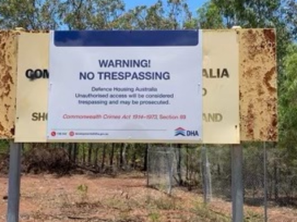 Defence Housing Australia erects ‘No trespass’ signs at Lee Point NT News