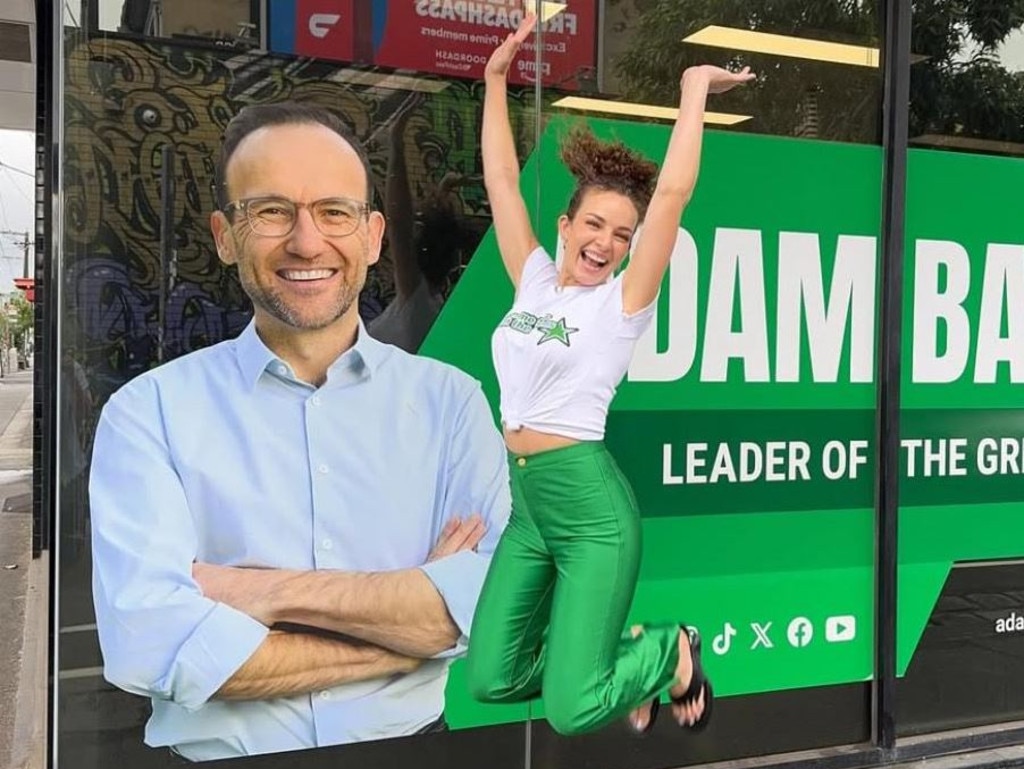 Influencer Abbie Chatfield campaigned with Adam Bandt during the 2025 election. Picture: Instagram
