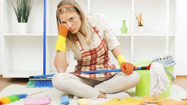 Aussie mums are shouldering the majority of the housework and they are not happy about it, a new survey reveals. Picture: istock.