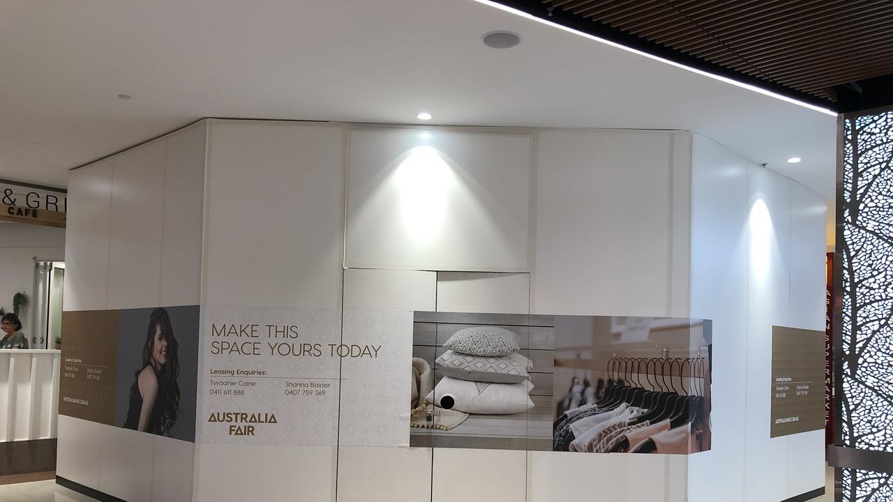 Empty stores thoughout the Australia Fair shopping centre at Southport. Picture Glenn Hampson