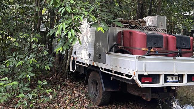 Three vehicles were damaged during the alleged break in at Cape Tribulation, Ferntree Rainforest and Lodge owner Mark Cromwell said. Picture: Supplied