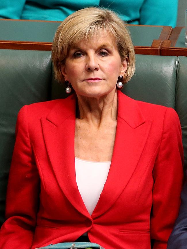 Foreign Affairs Minister Julie Bishop is expected to fill in as acting PM if Nigel Scullion is not promoted. Picture: Kym Smith