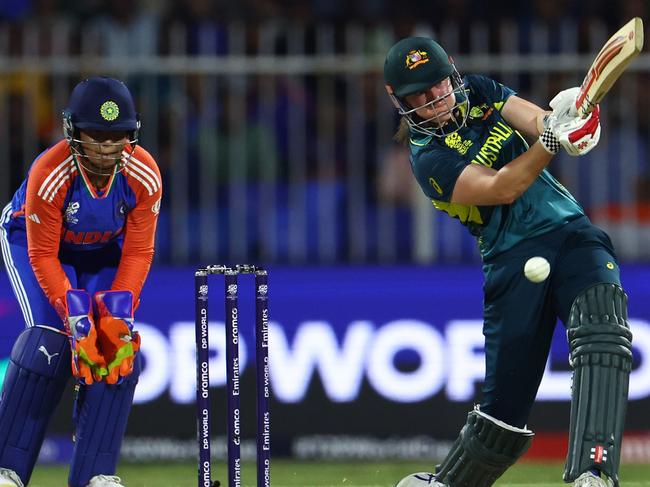 Tahlia McGrath put India’s attack to the sword. Picture: Francois Nel/Getty Images