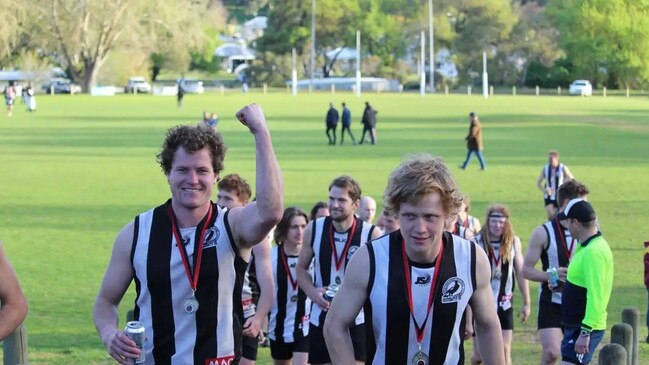 Sam McManus (right) will provide a big boost to the Crocs' lineup. Picture: Kalangadoo Football and Netball Club